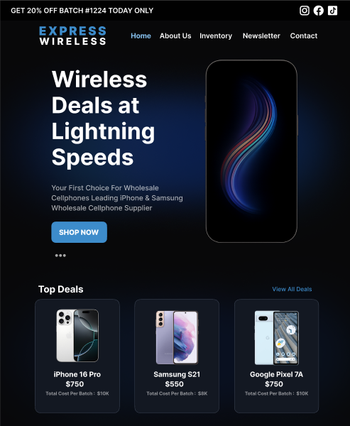 Express Wireless Website